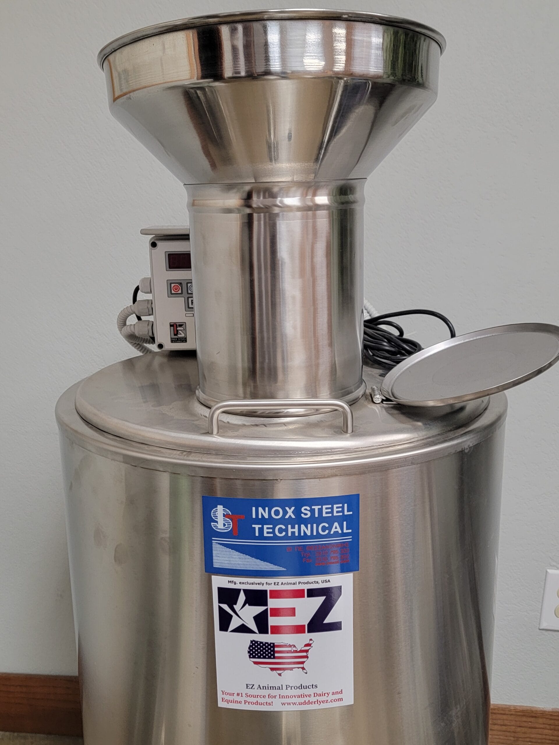 9-Inch Strainer Extension for Milk Coolers